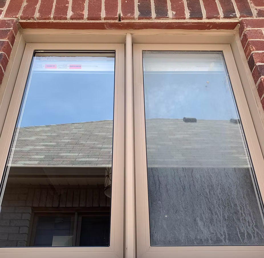 Before and after window cleaning — Great Falls — Riverbend