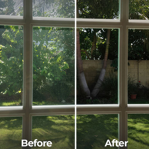 Before and after window cleaning — Vienna — Hunter Mill